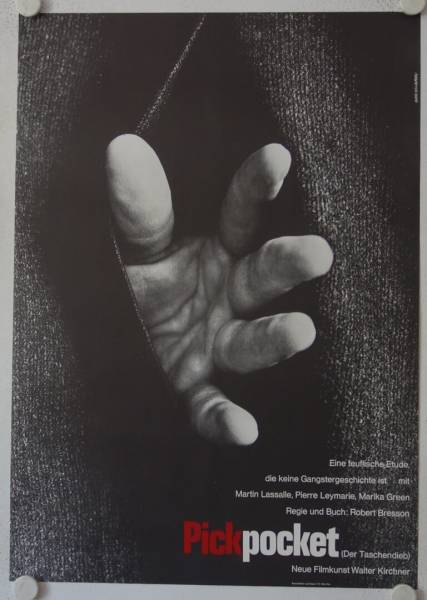Pickpocket originales deutsches Filmplakat